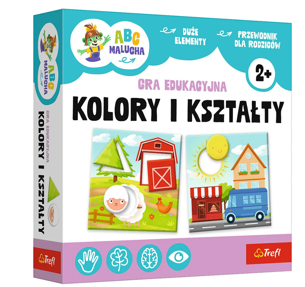 Trefl 02904 Színek és formák Treflik család oktatójáték