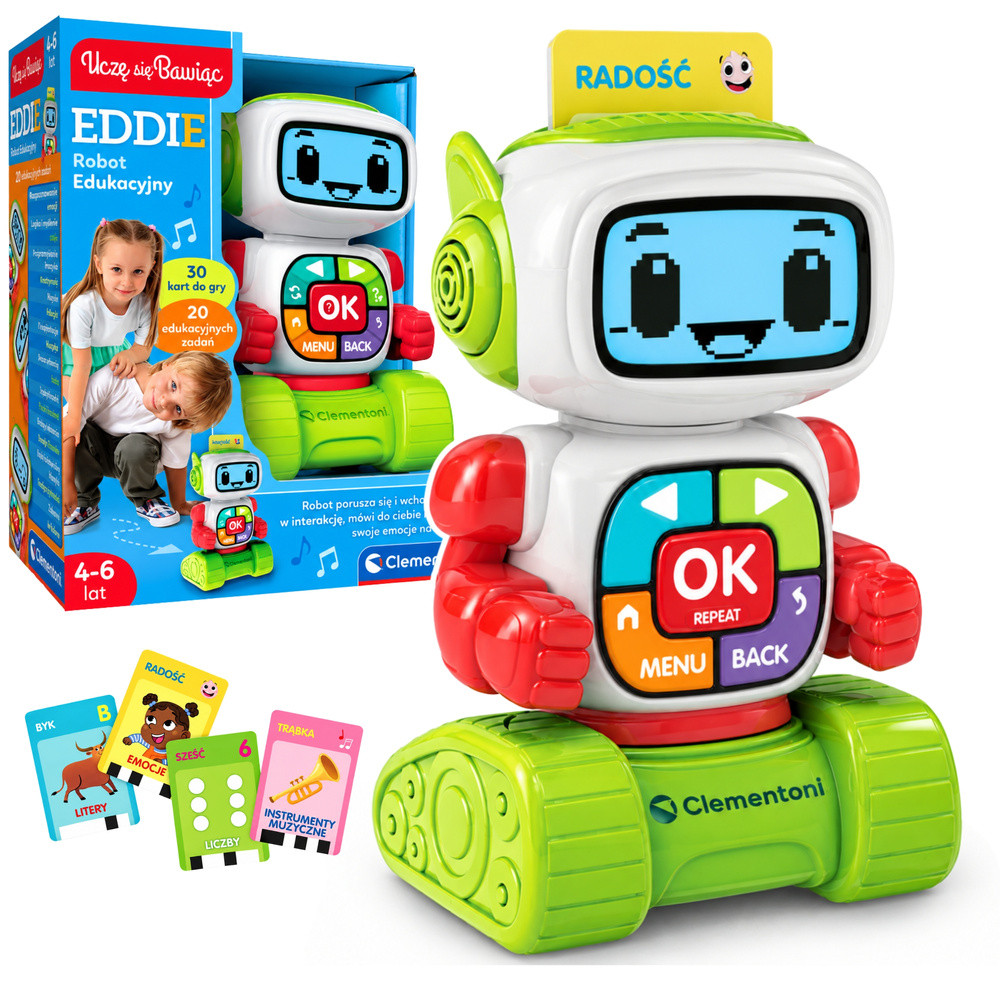 Clementoni Eddie oktatórobot, lengyel nyelvű, 50411