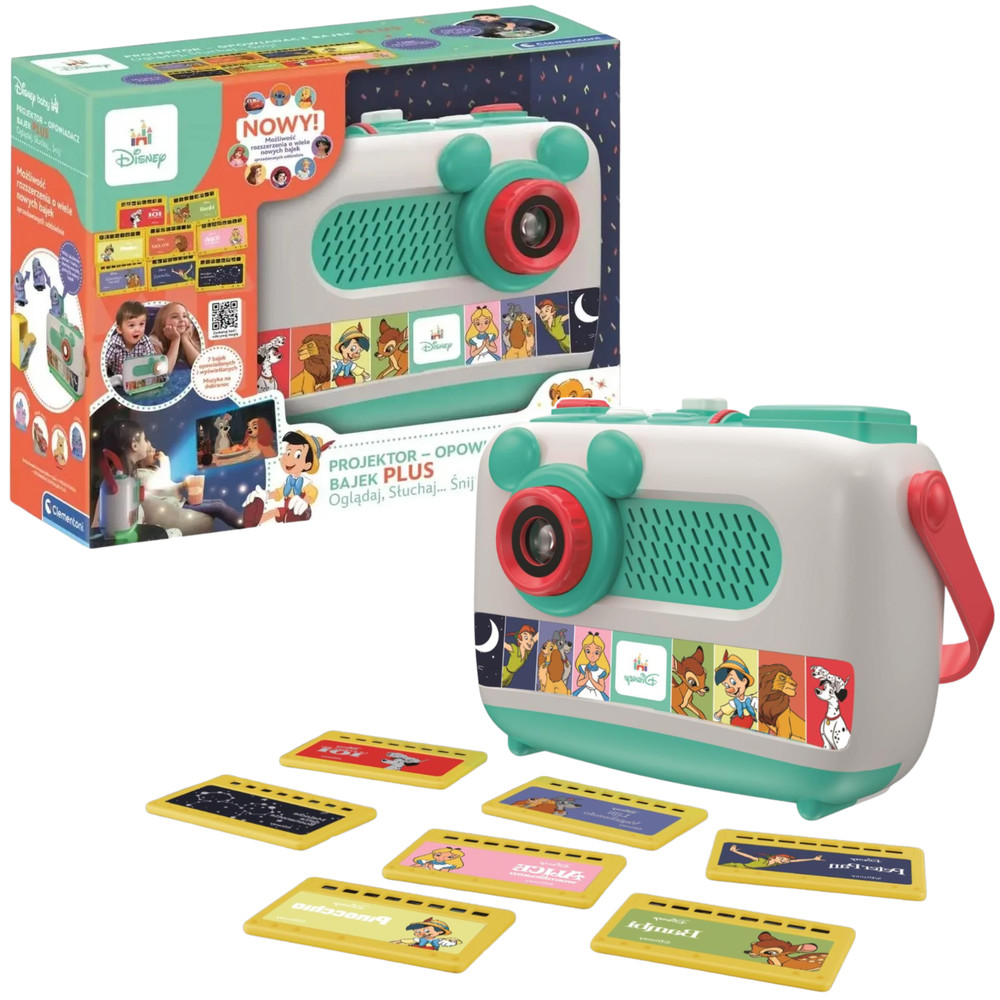 Clementoni Disney PLUS mesélőprojektor, lengyel, 50455