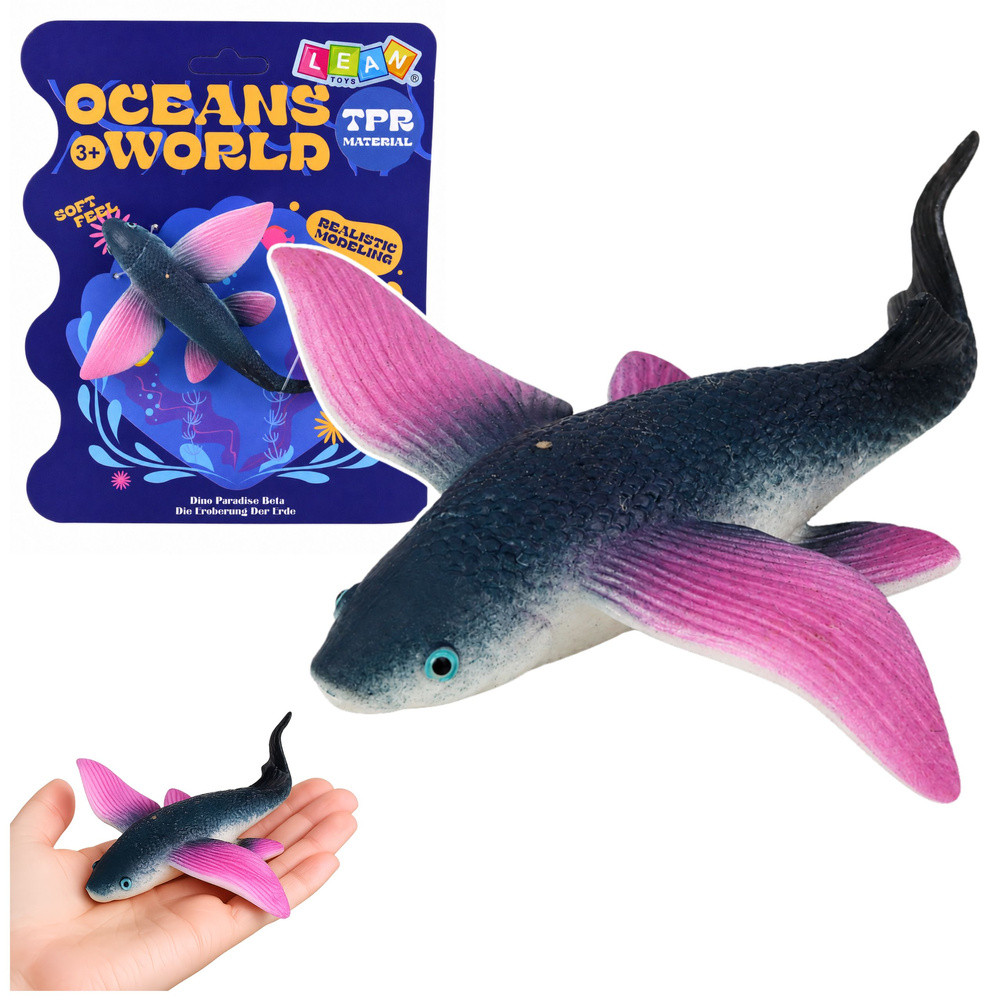 Rugalmas repülőhal-figura TPR gumiból – 12,5 cm
