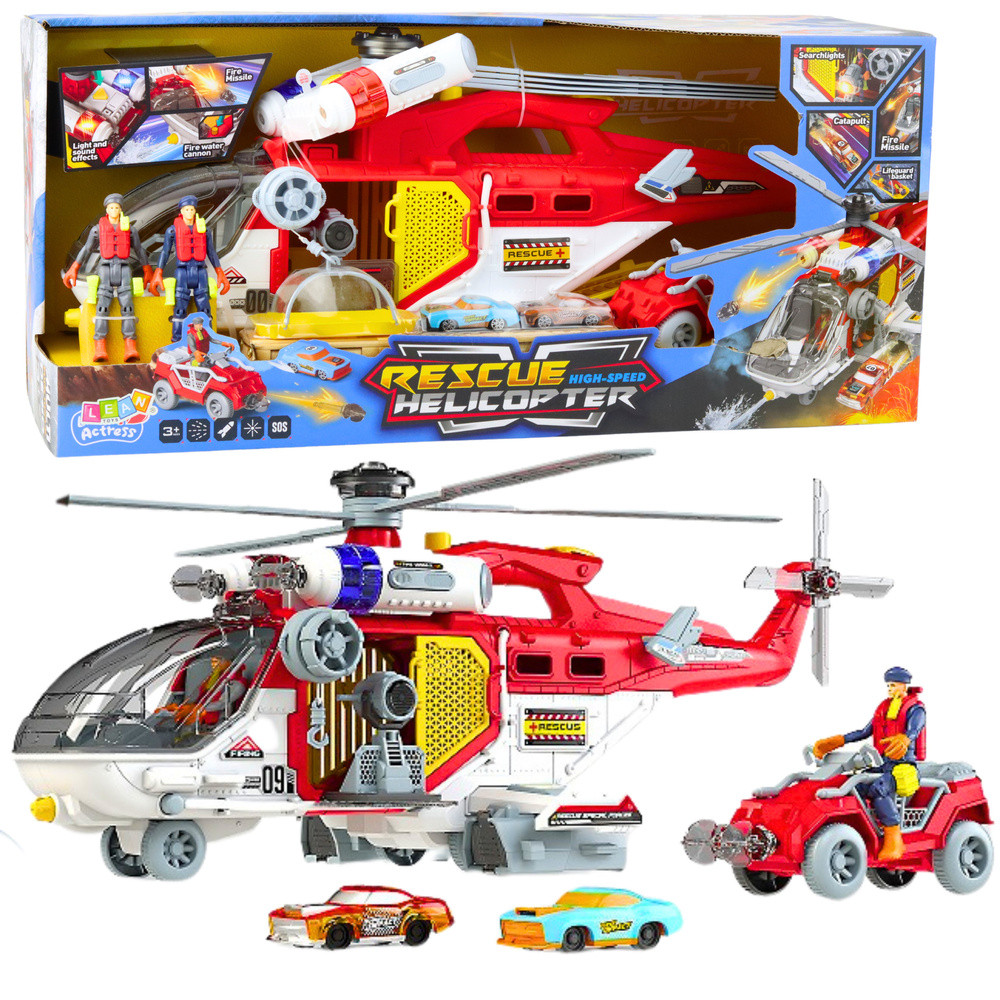 Rescue Helicopter Multifunction Accessories Lights Sounds Set