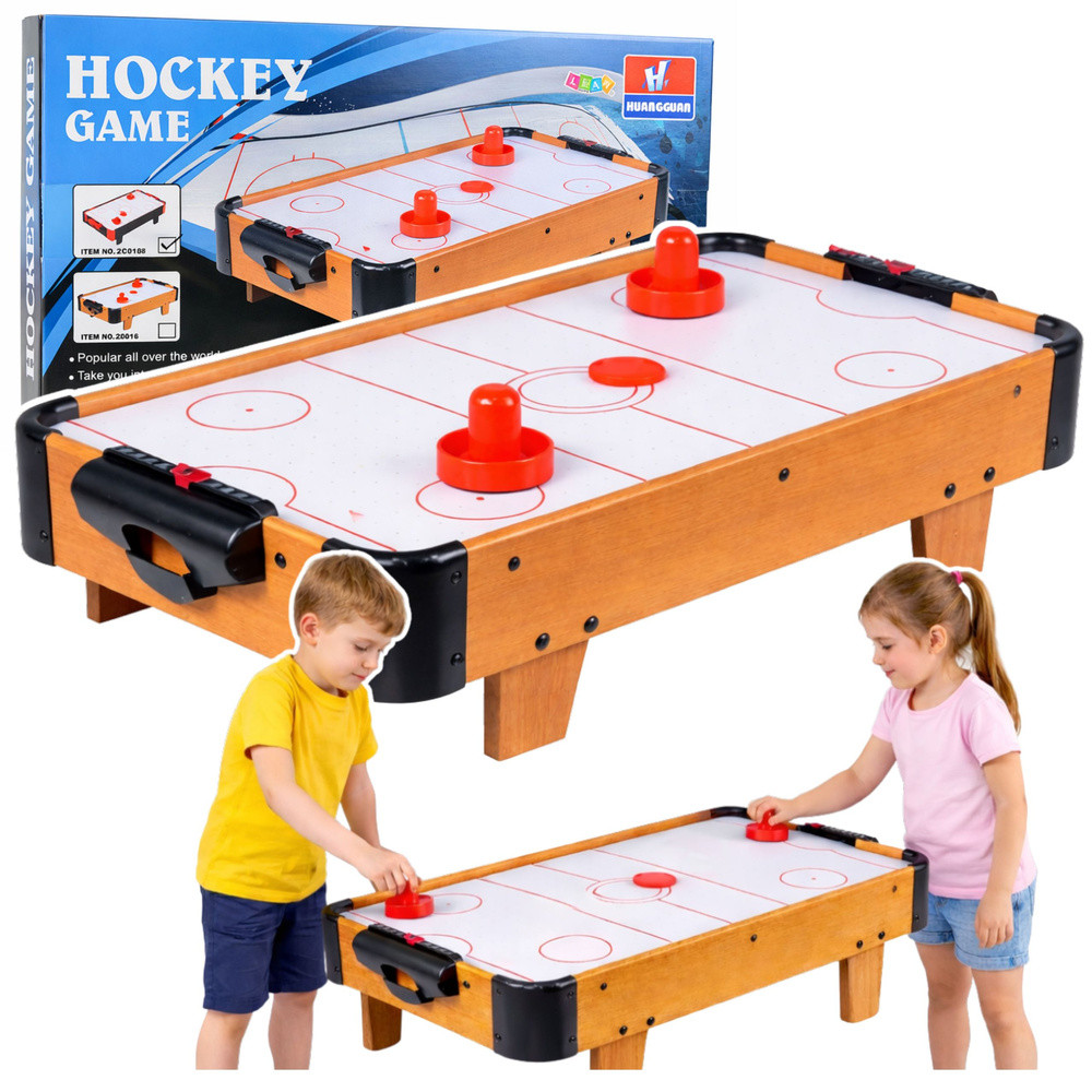 Mini asztali léghoki 2 játékosnak, 61 cm