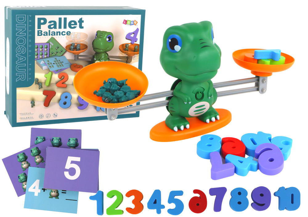 Dinoszauruszos matematikai mérlegjáték