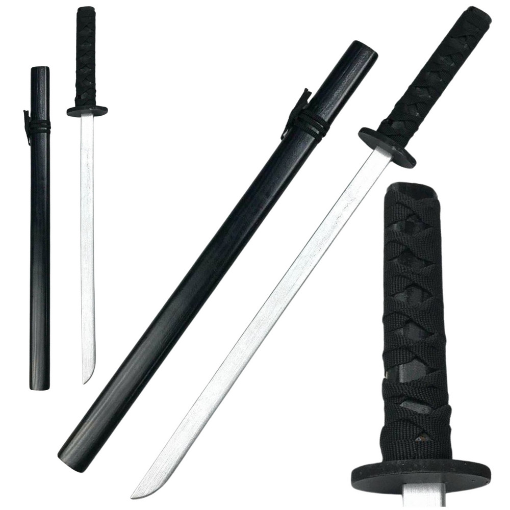 Fekete fa katana hüvellyel – 70 cm