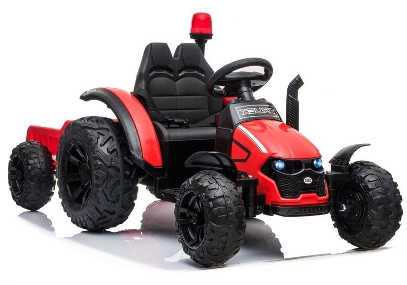 HZB-200 elektromos gyermektraktor pótkocsival – piros