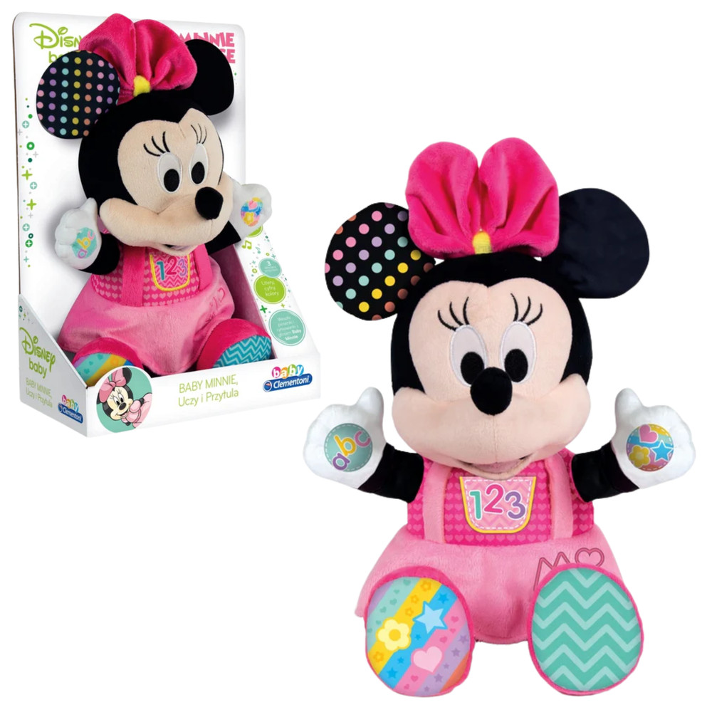 Clementoni Disney Baby Minnie interaktív plüss, lengyel, 50130