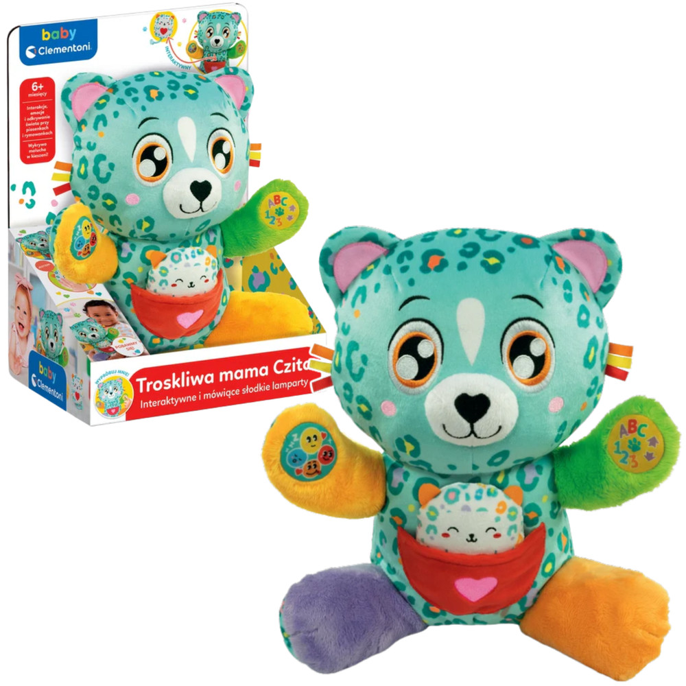 Clementoni Chita leopárdmama és kölyke – lengyel, 50935