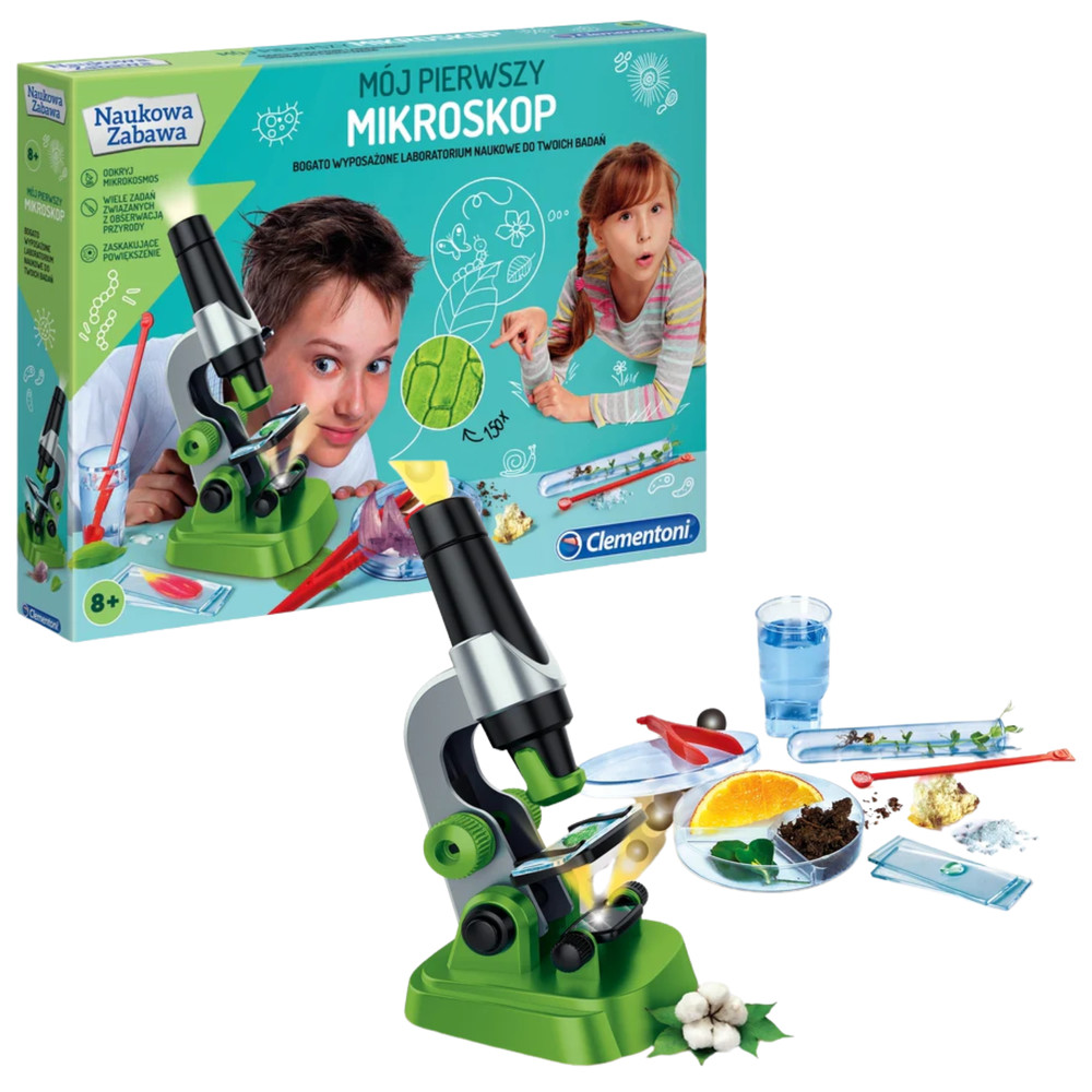 Clementoni Science Play – Az első mikroszkópom, lengyel változat, 50071