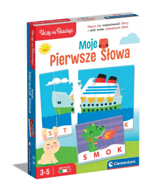 Clementoni Első szavaim lengyel szóképző puzzle, 50770