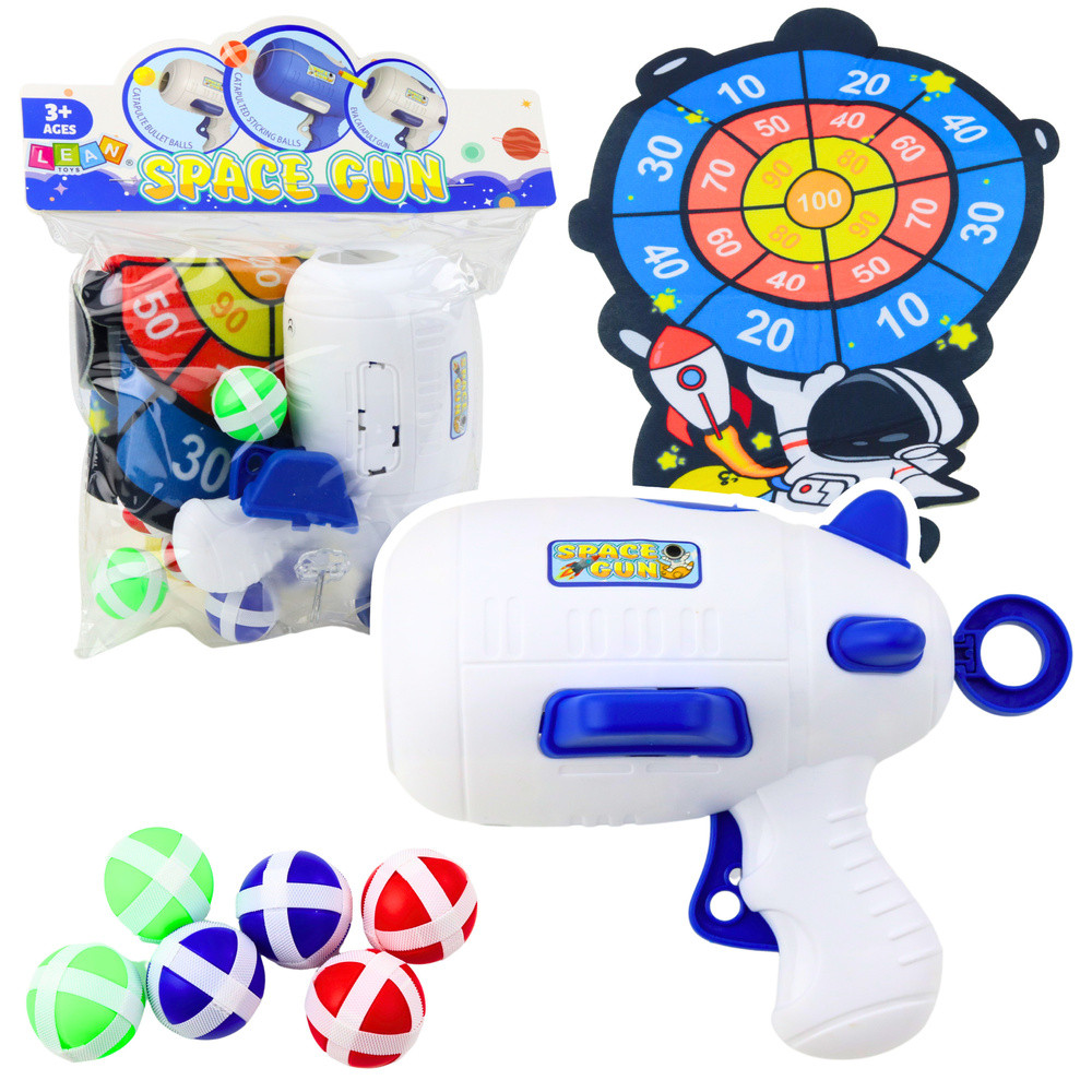 Skill Game Shooting Target Gun Velcro Balls Space