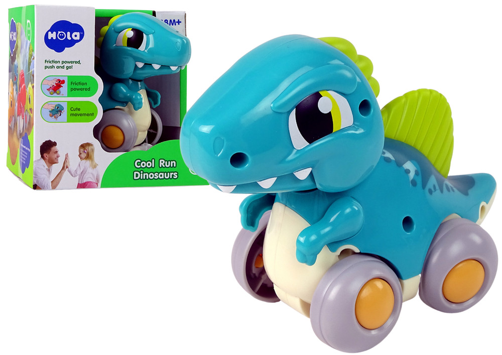 Kerekes kék dinoszauruszfigura