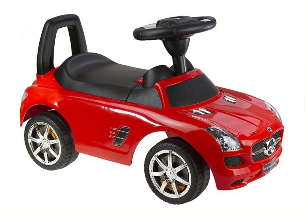 Mercedes-Benz SLS AMG lábbal hajtható kisautó, piros