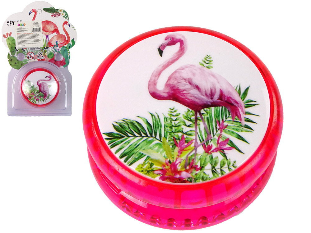 Flamingómintás jojó – 5,5 × 5,5 cm