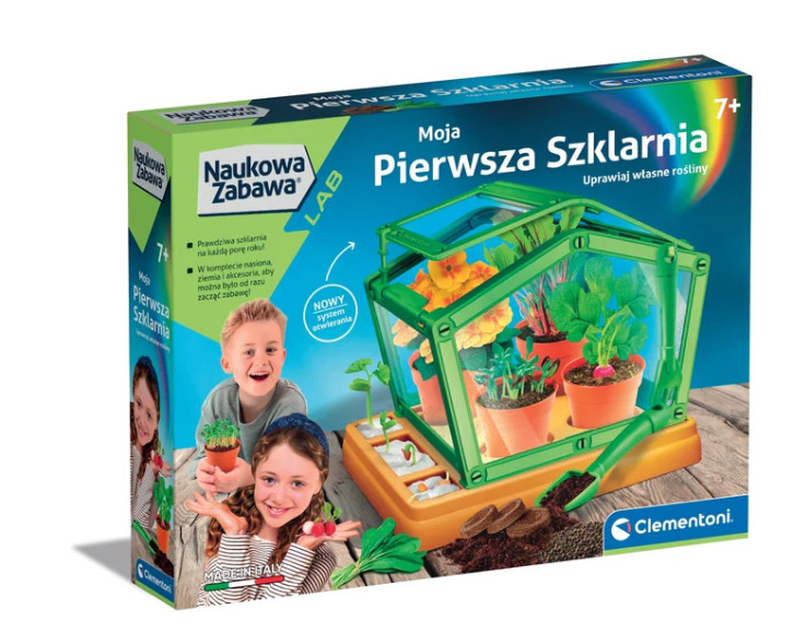 Science & Play My First Greenhouse Laboratory Botany & Plants Polish Language Clementoni 50861
