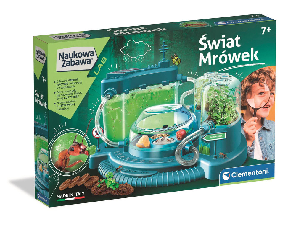 Science & Play Ant World Laboratory Ant Habitat Polish Language Clementoni 50394