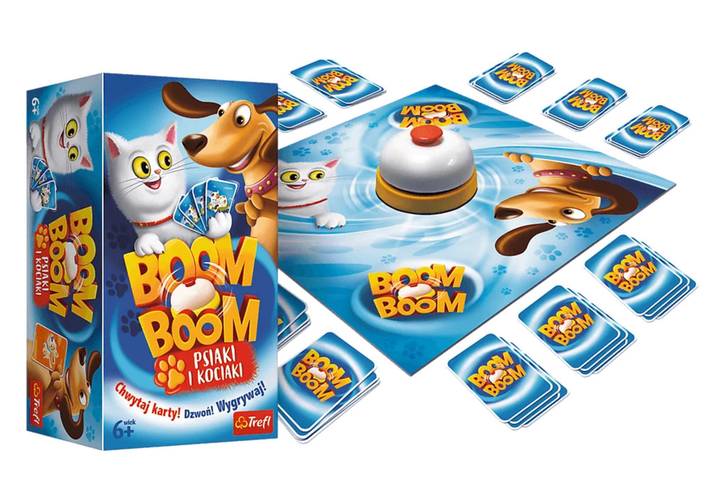 Boom Boom kutyák és cicák ügyességi játék, Trefl 01909
