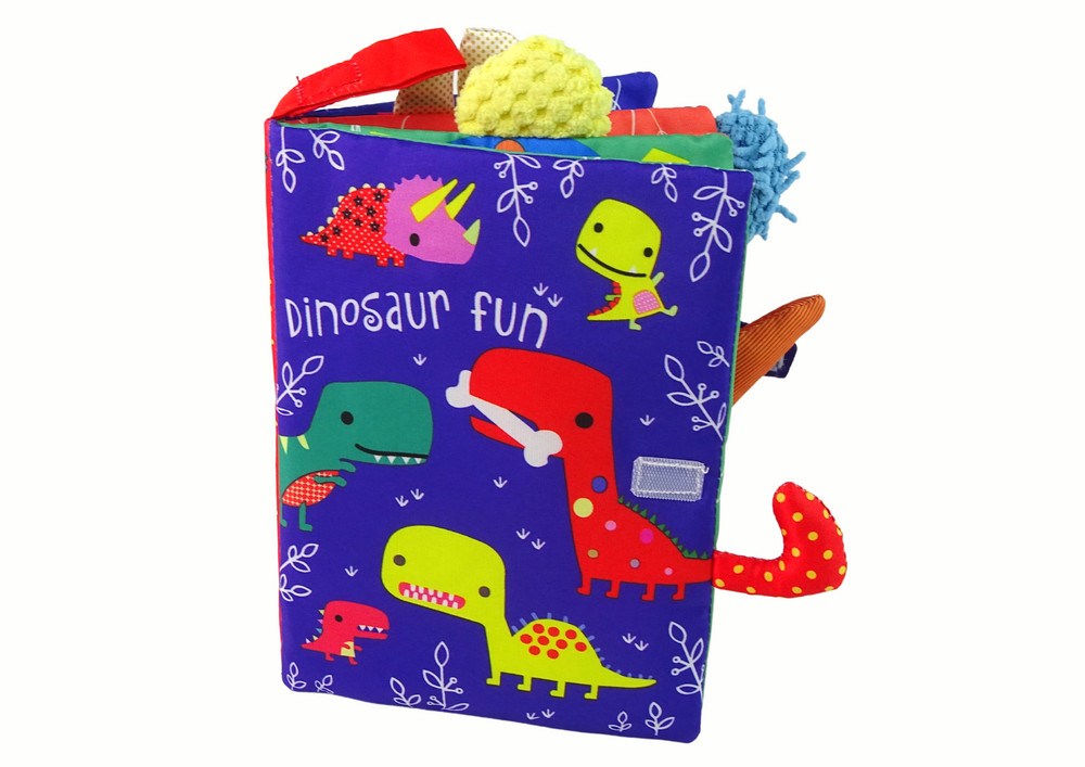 Puha dinoszauruszos babakönyv, angol nyelvű