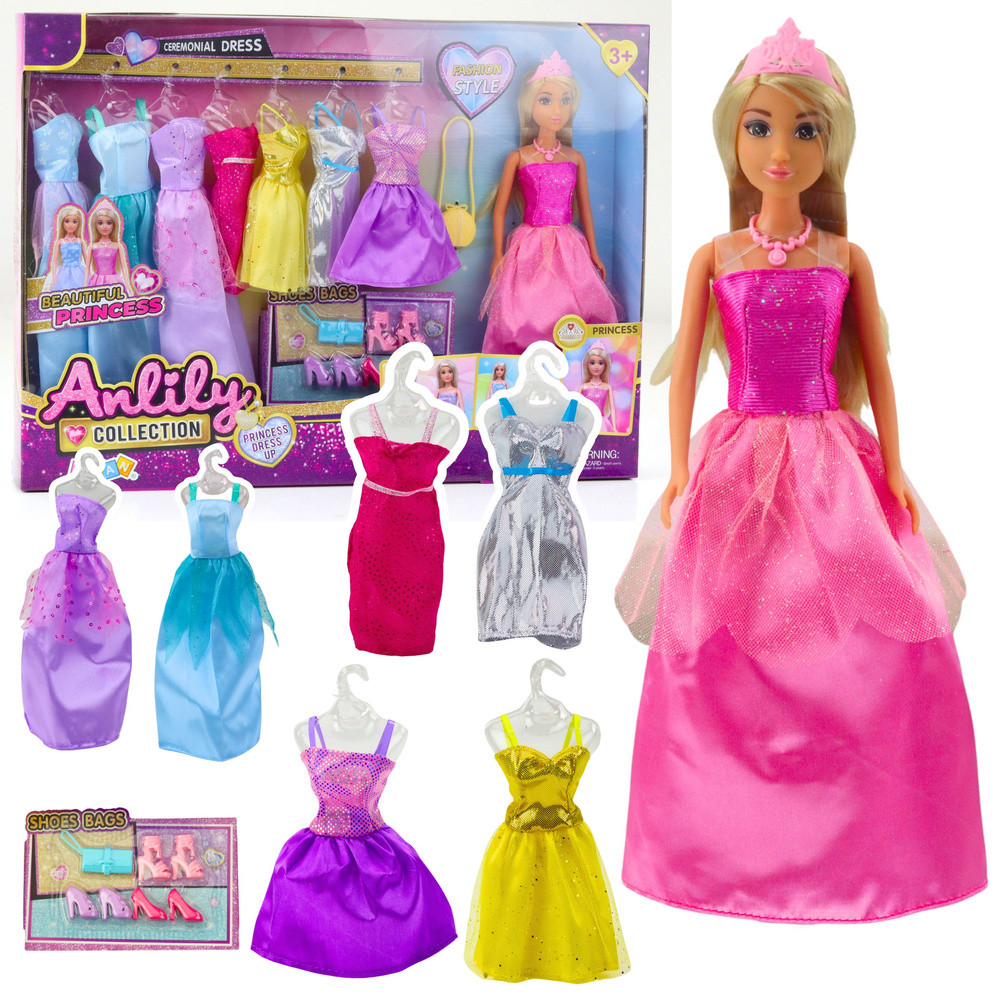 Anlily Collection baba 8 ruhával, cipőkkel és táskákkal