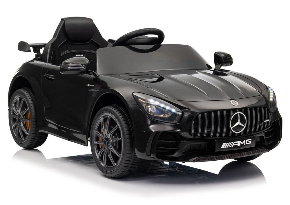 Mercedes GTR elektromos gyerekautó, fekete, 12 V
