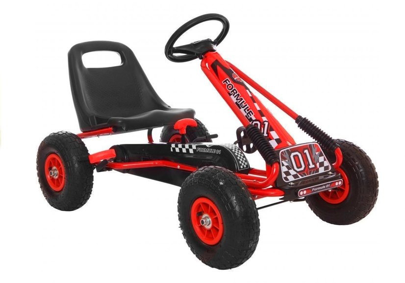 A-15 pedálos gokart – piros