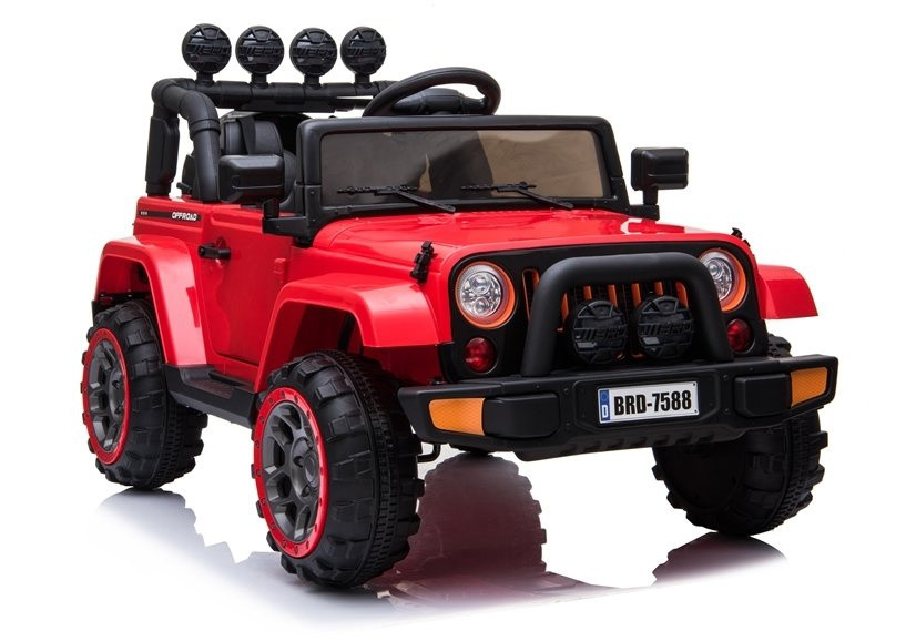 BRD-7588 elektromos kisautó, piros