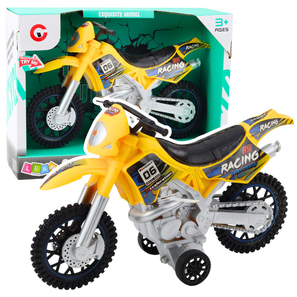 Cross játékmotor fénnyel és hanggal, sárga