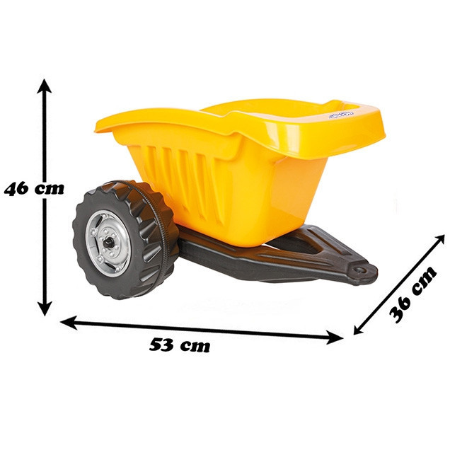 WOOPIE ACTIVE TRAILER sárga billenős pótkocsi, 35 kg