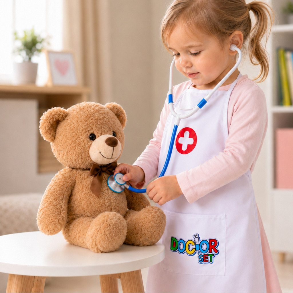 WOOPIE nővér jelmez szett köpenyben, köténnyel és fejfedővel