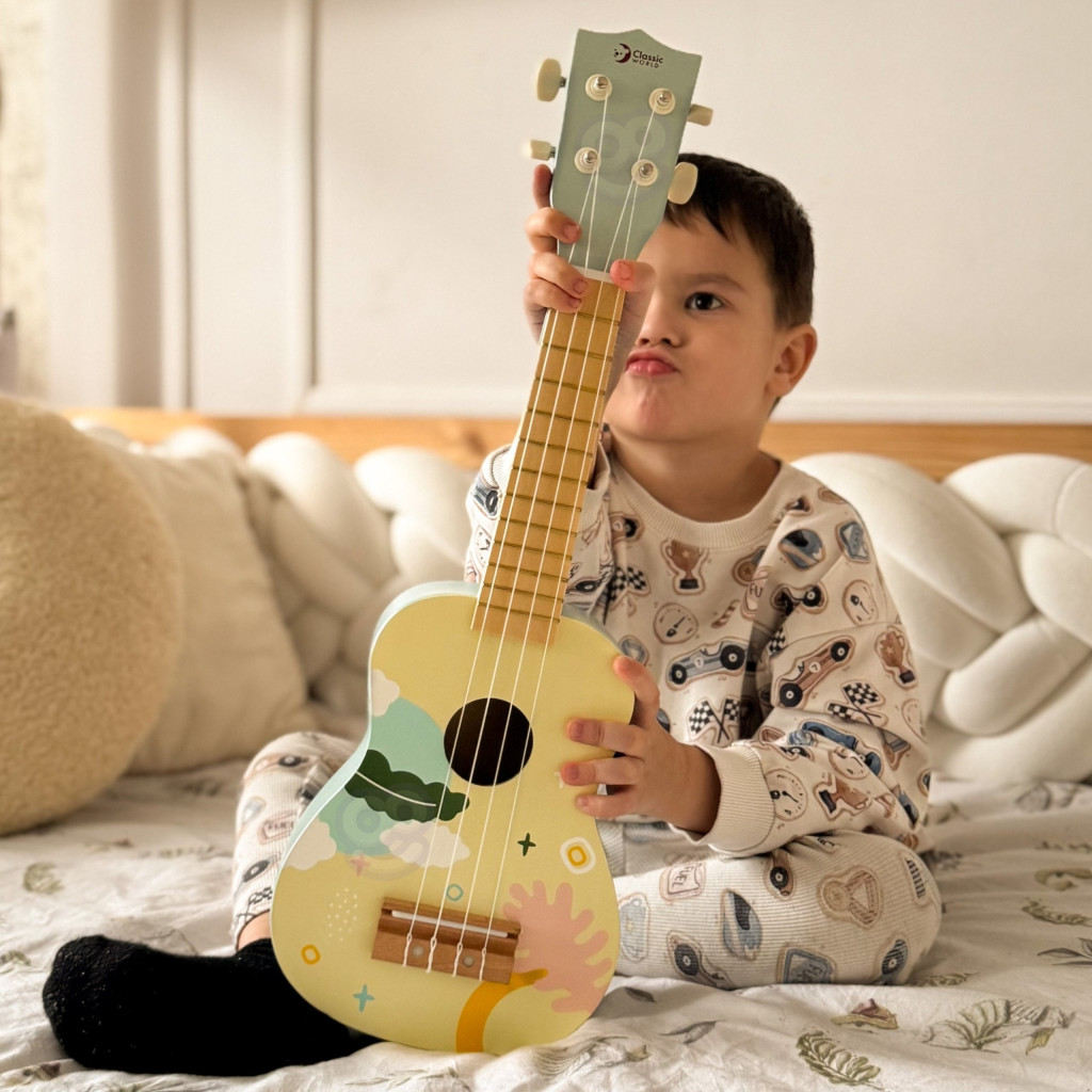CLASSIC WORLD fa ukulele gitár gyerekeknek rózsaszín