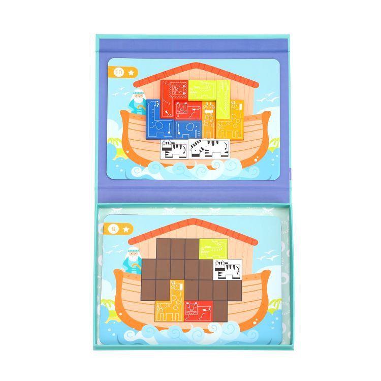TOOKY TOY mágneses Montessori Noé bárkája logikai játék, 26 részes