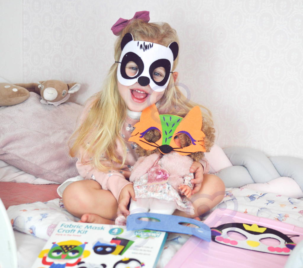 WOOPIE ART&FUN kreatív filcmaszk-készlet, 4 részes
