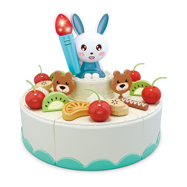 WOOPIE Cukrász Születésnapi Torta Vágáshoz + Teáskészlet 85 db.