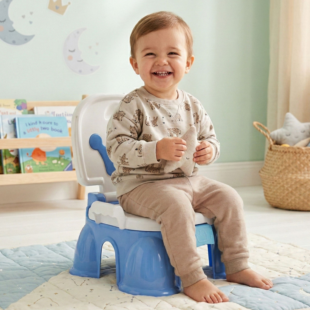 WOOPIE BABY zenélő 3 az 1-ben bili, fellépő és szék, 18 hó+