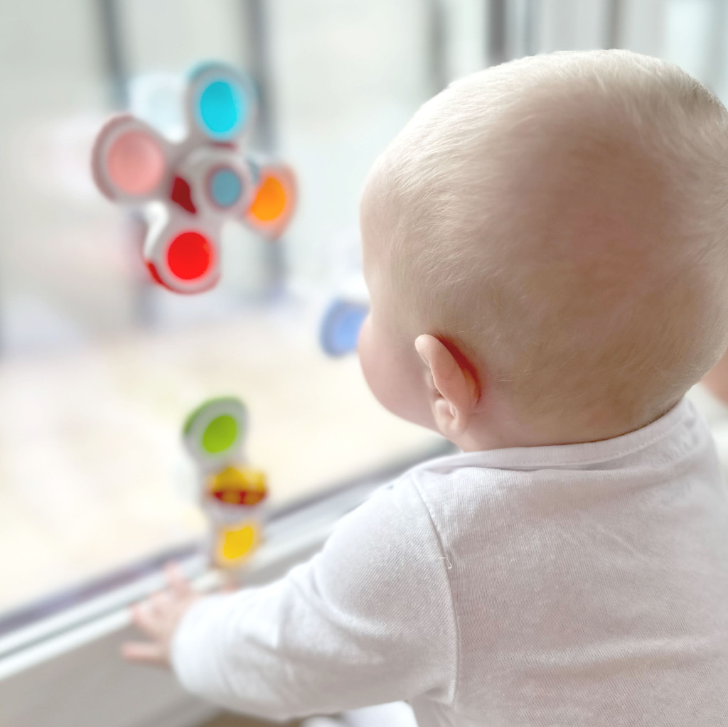 WOOPIE BABY szenzoros pörgettyűk – rakéta, földönkívüli és UFO, 3 db