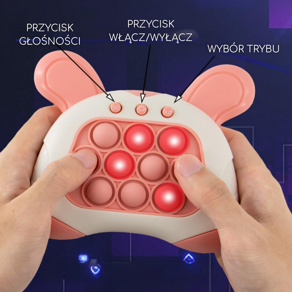 WOOPIE POP IT elektromos anti-stressz ügyességi játék nyuszi füles játék