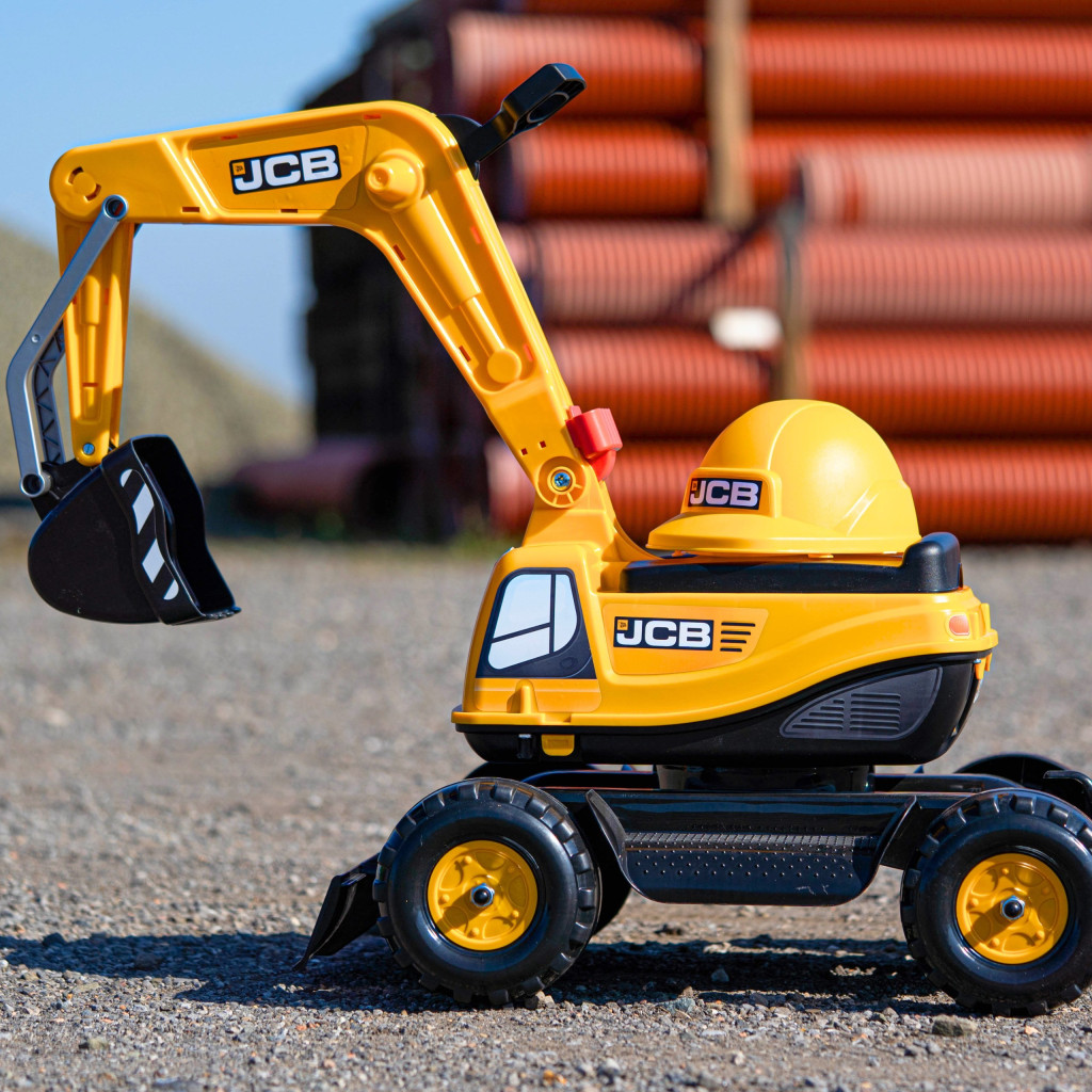 FALK JCB Digger sárga forgatható markoló sisakkal