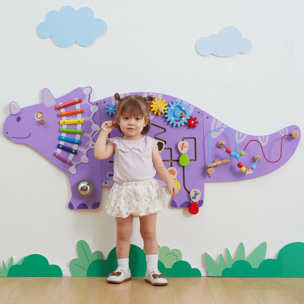 VIGA fa érzékelő-manipulációs tábla EDU Triceratops