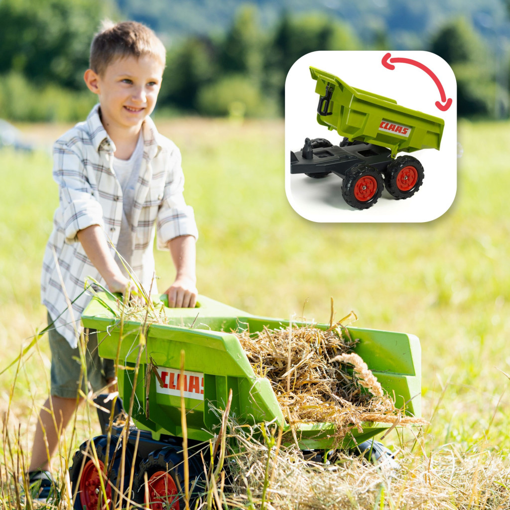 FALK Claas R-940C nagy billenős utánfutó, zöld
