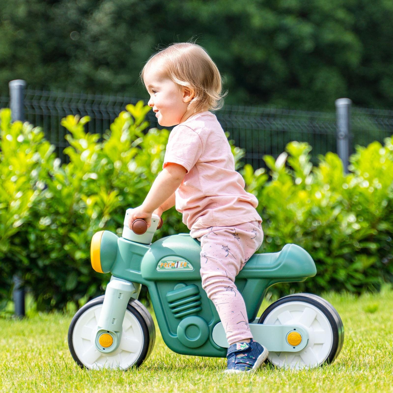 FALK Vintage zöld kismotor, 1–3 év