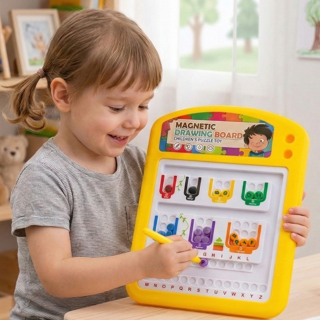 WOOPIE mágneses oktatótábla ábécétanuláshoz, 3+