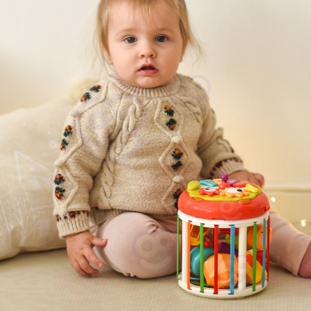 WOOPIE BABY interaktív szenzoros dob és forgó kocka
