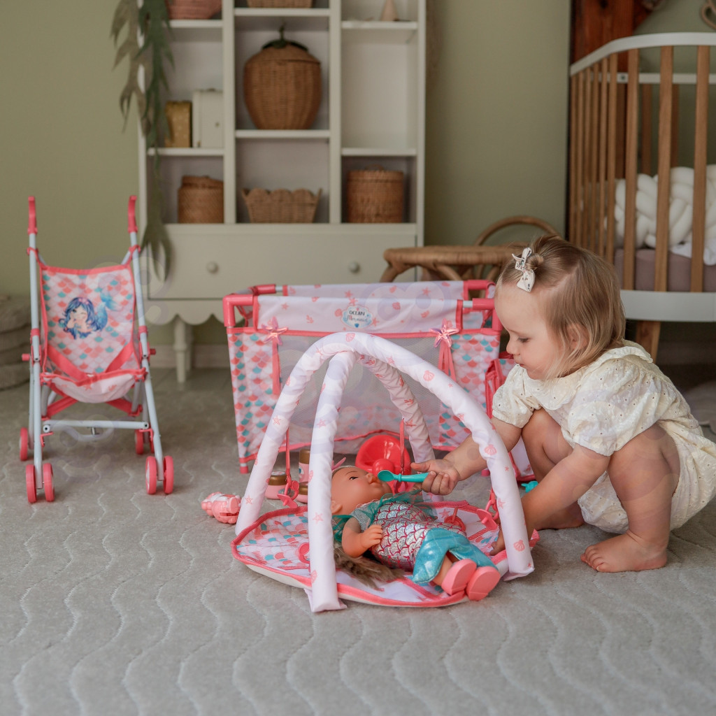 WOOPIE ROYAL interaktív sellőbaba gondozószett, 36 cm, 18 az 1-ben