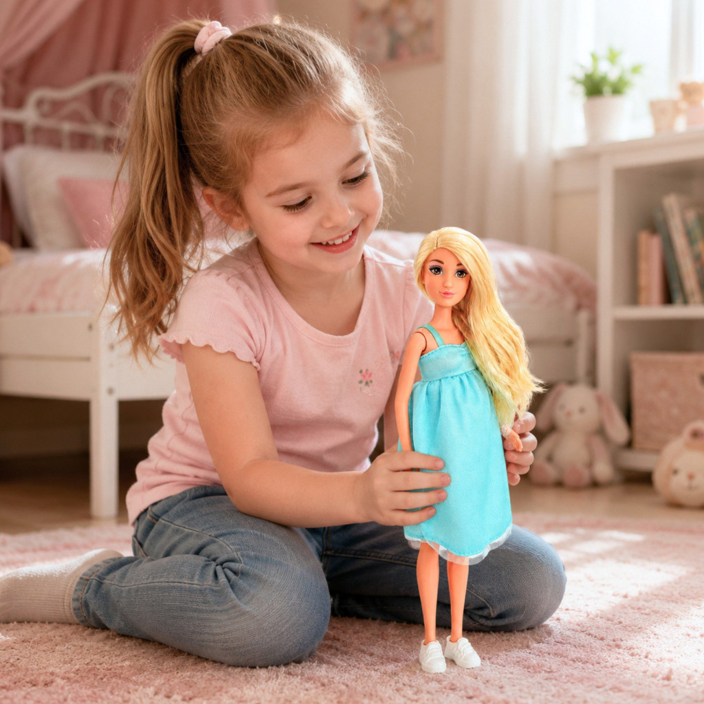 WOOPIE ROYAL Lili kismamababa kék ruhában
