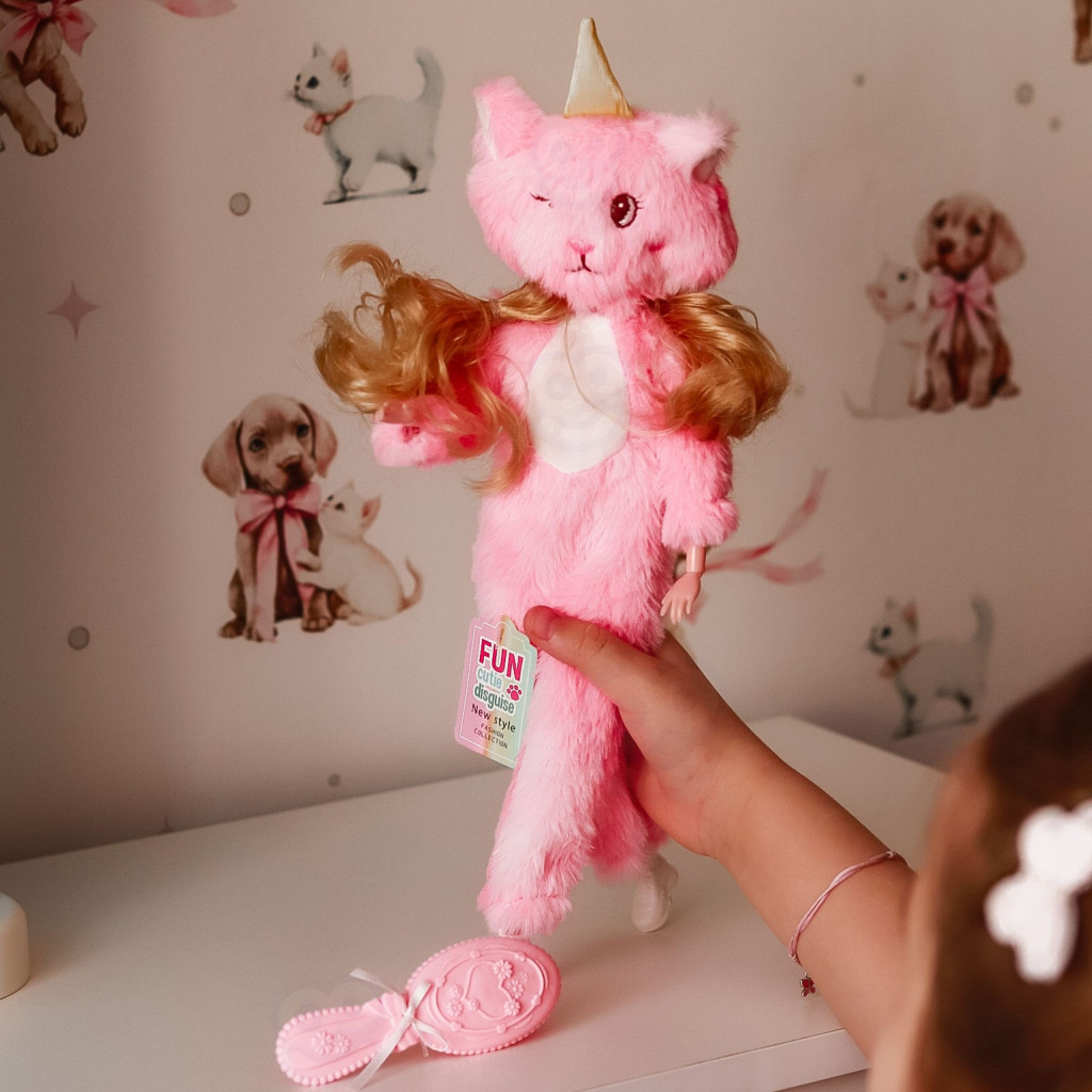WOOPIE Royal Emi baba rózsaszín mackójelmezben, 29 cm