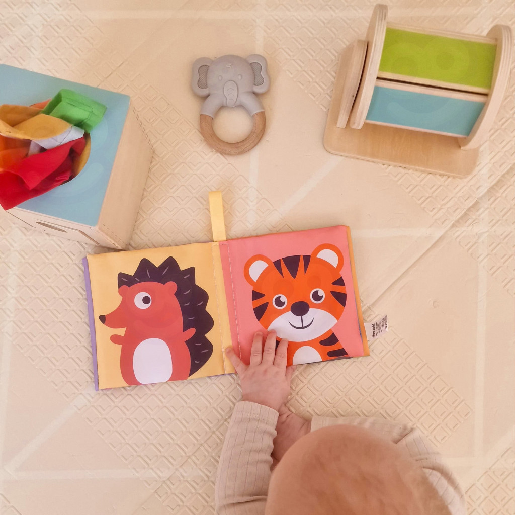 WOOPIE GREEN XXL Montessori szenzoros fejlesztődoboz, 5–6 hónapos kortól, FSC