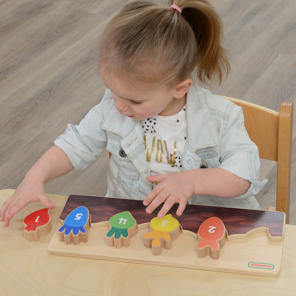 MASTERKIDZ fa oktatójáték – számok, színek és zöldségek