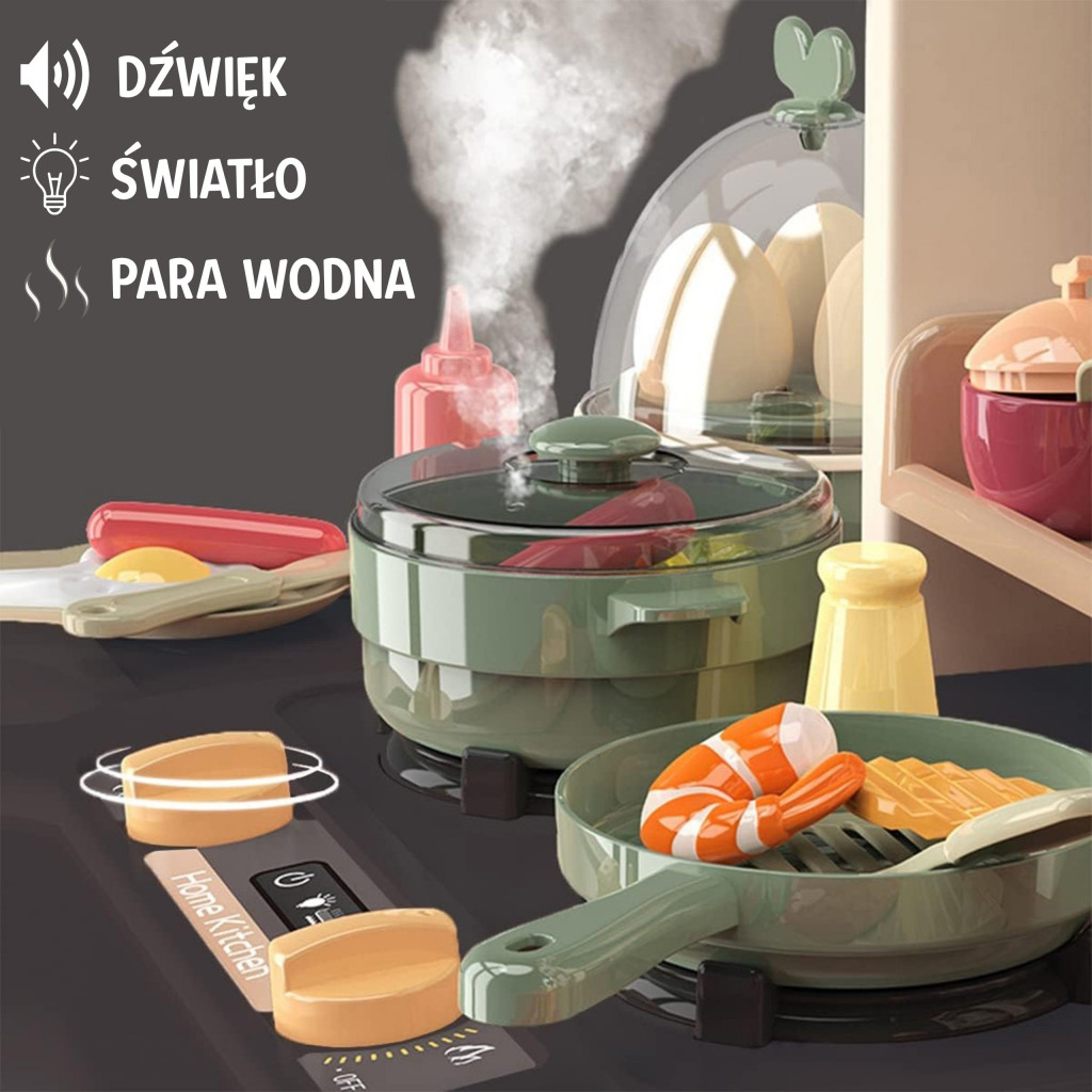 WOOPIE Interaktív konyha gőzcsappal, vízkeringtető hatásokkal 88 db.