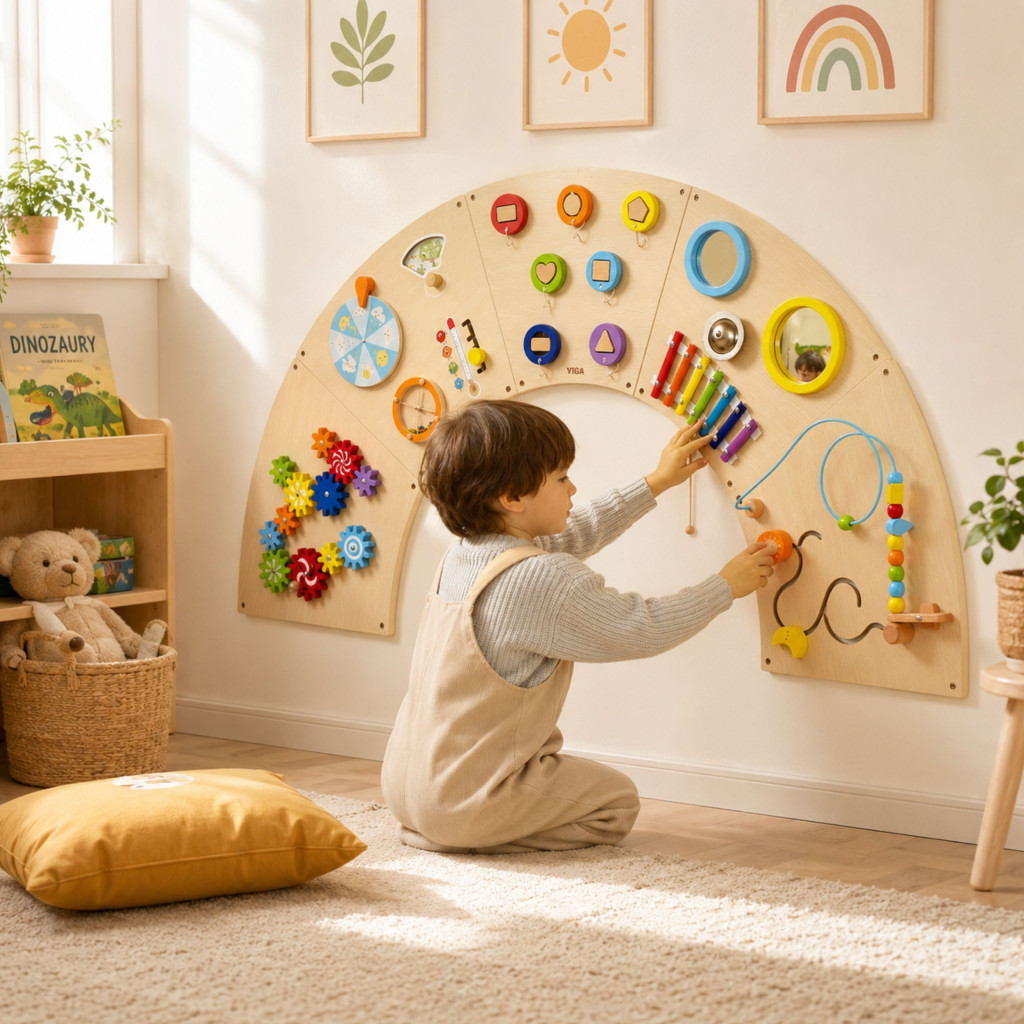 VIGA Montessori íves fali manipulációs tábla