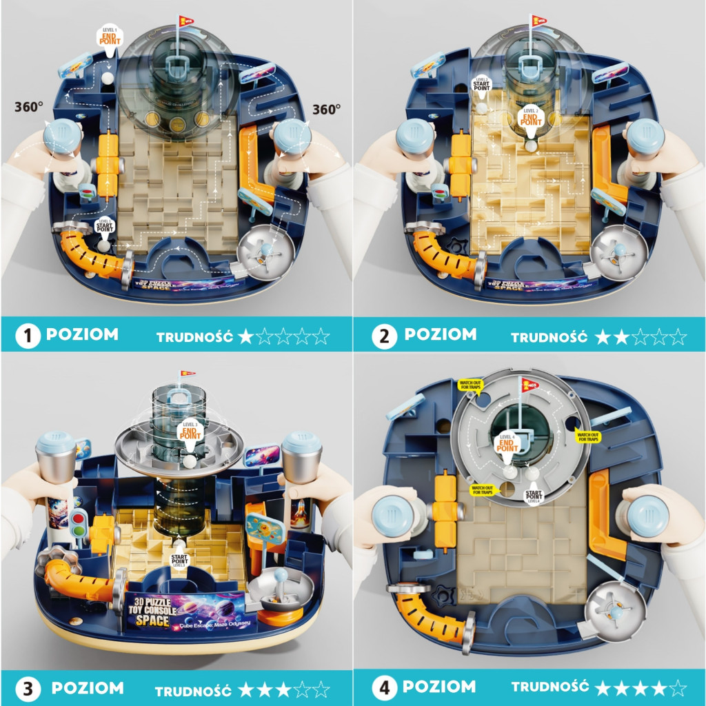 Woopie Space Maze 3D – interaktív játéktermi konzol