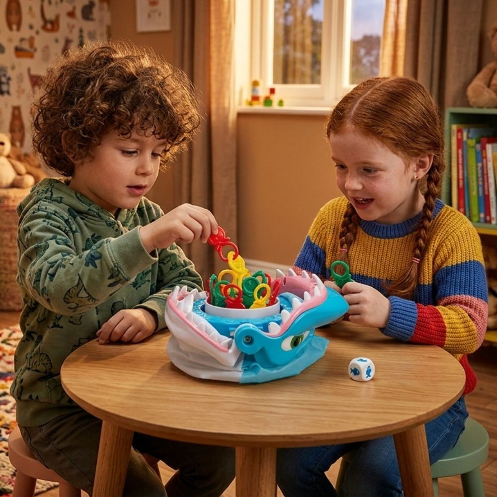 WOOPIE ügyességi játék HORGÁSZ éhes cápa DIY
